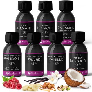 Set di 7 aromi naturali in flaconi da 50 ml | Neroliane